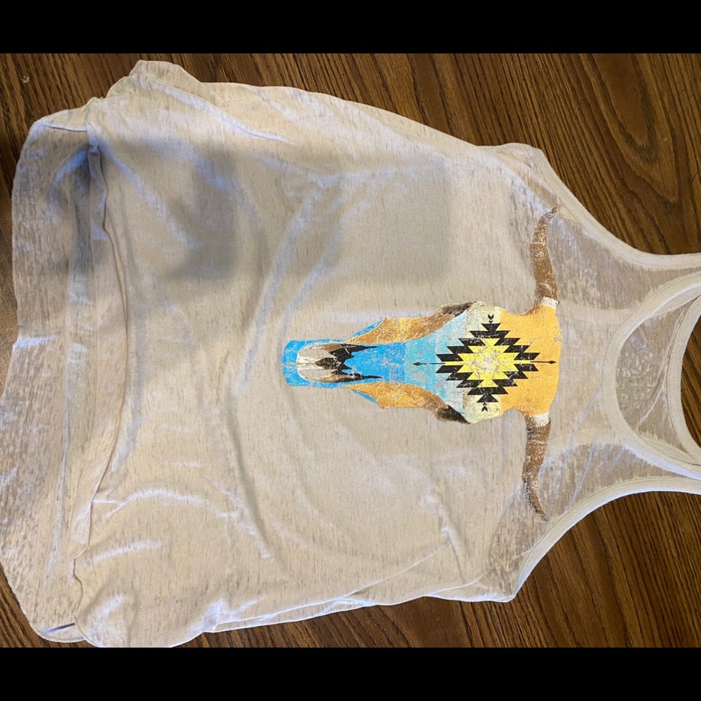 Chaser tops | Western tank | Grey | Large